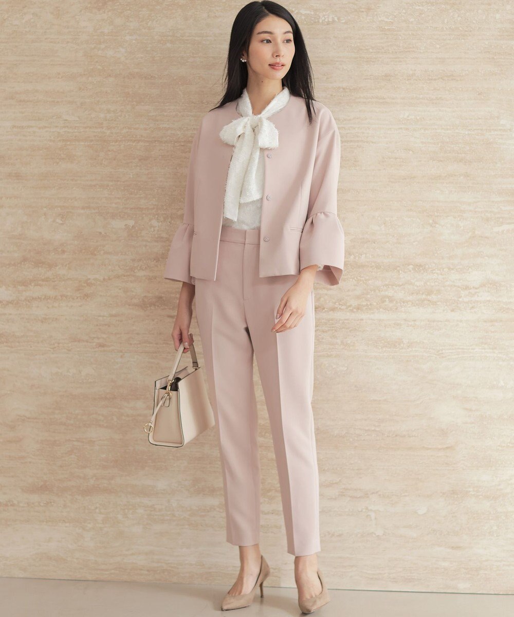 組曲 S 【KUMIKYOKU NAVY】コンフォータブルドレープ フレアスリーブジャケット 