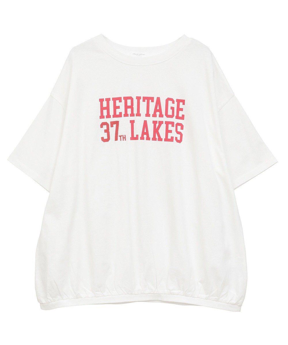 Green Parks カレッジロゴ刺繍５分袖チュニック 