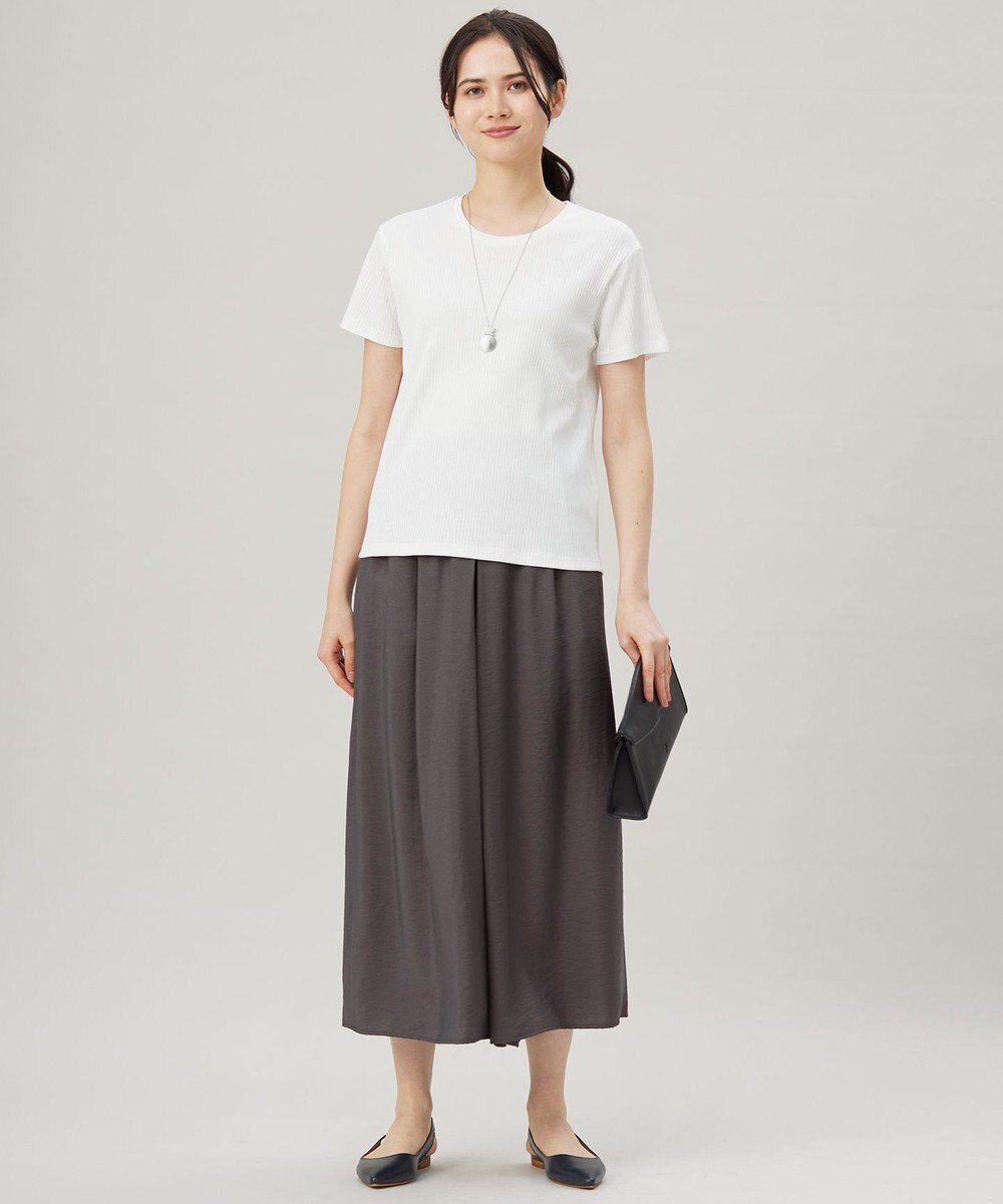 自由区 【ドラマ「明日はもっと いい日になる」着用】ソフトリブ Tシャツ 