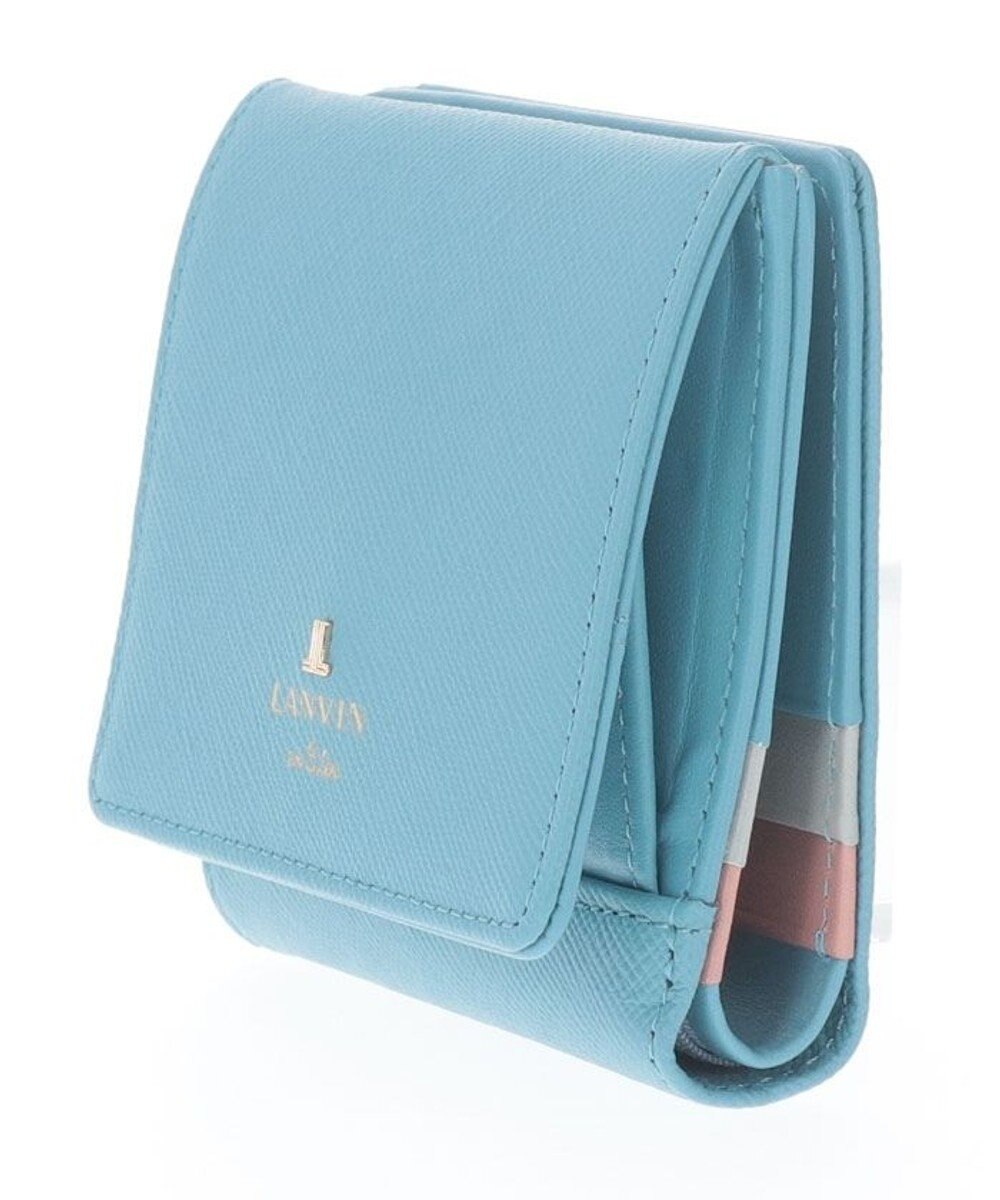 LANVIN en Bleu リュクサンブールカラー 外ボックス二つ折り財布 