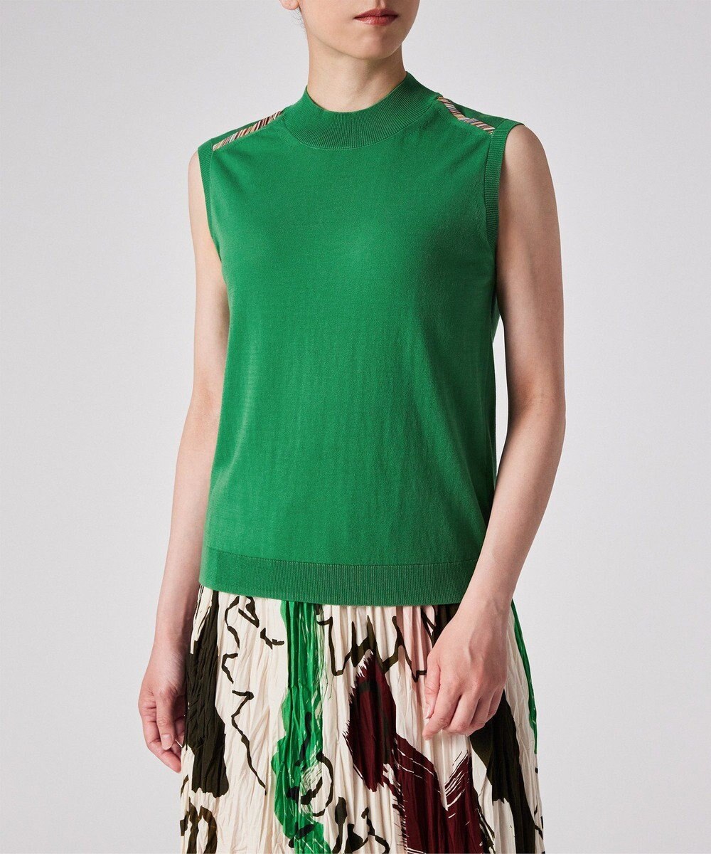 Paul Smith パイピングストライプ ノースリーブ ニット 