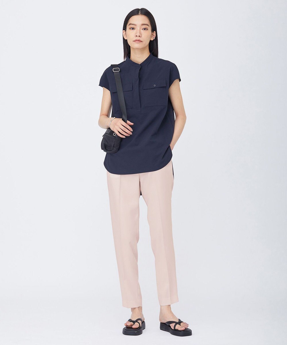 ICB L 【新色追加・洗える】 FluidBackSatin ドロストパンツ 