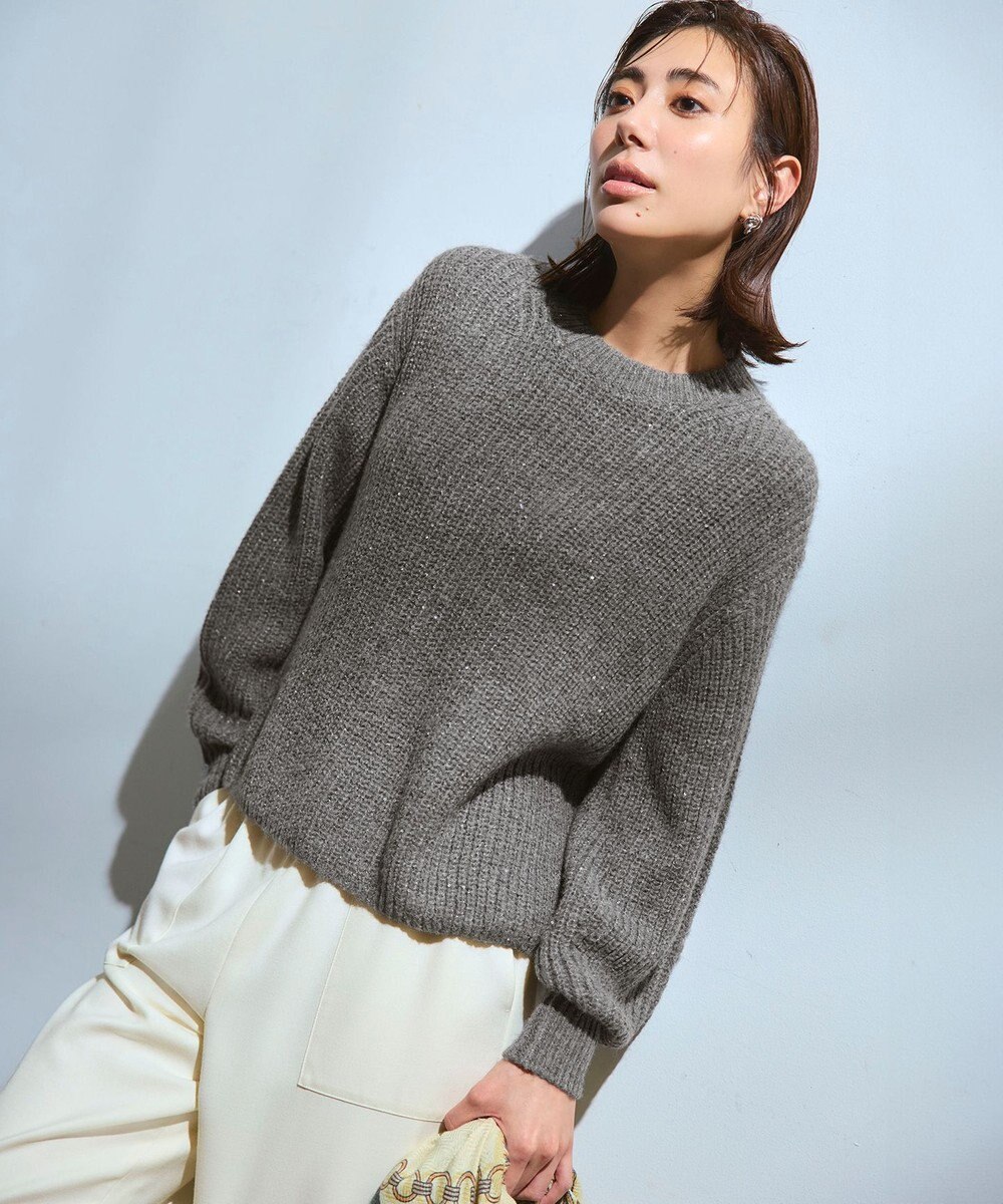 23区 L 【洗える】ナチュラルストレッチサキソニー ベイカー ドロスト パンツ 