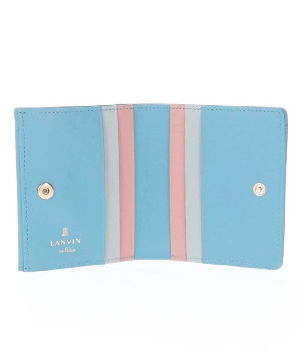 LANVIN en Bleu リュクサンブールカラー 外ボックス二つ折り財布 