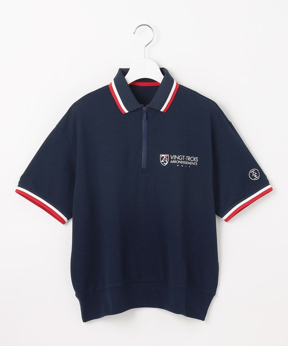 23区GOLF 【WOMEN】ゆったりシルエット 半袖ゴルフポロシャツ 