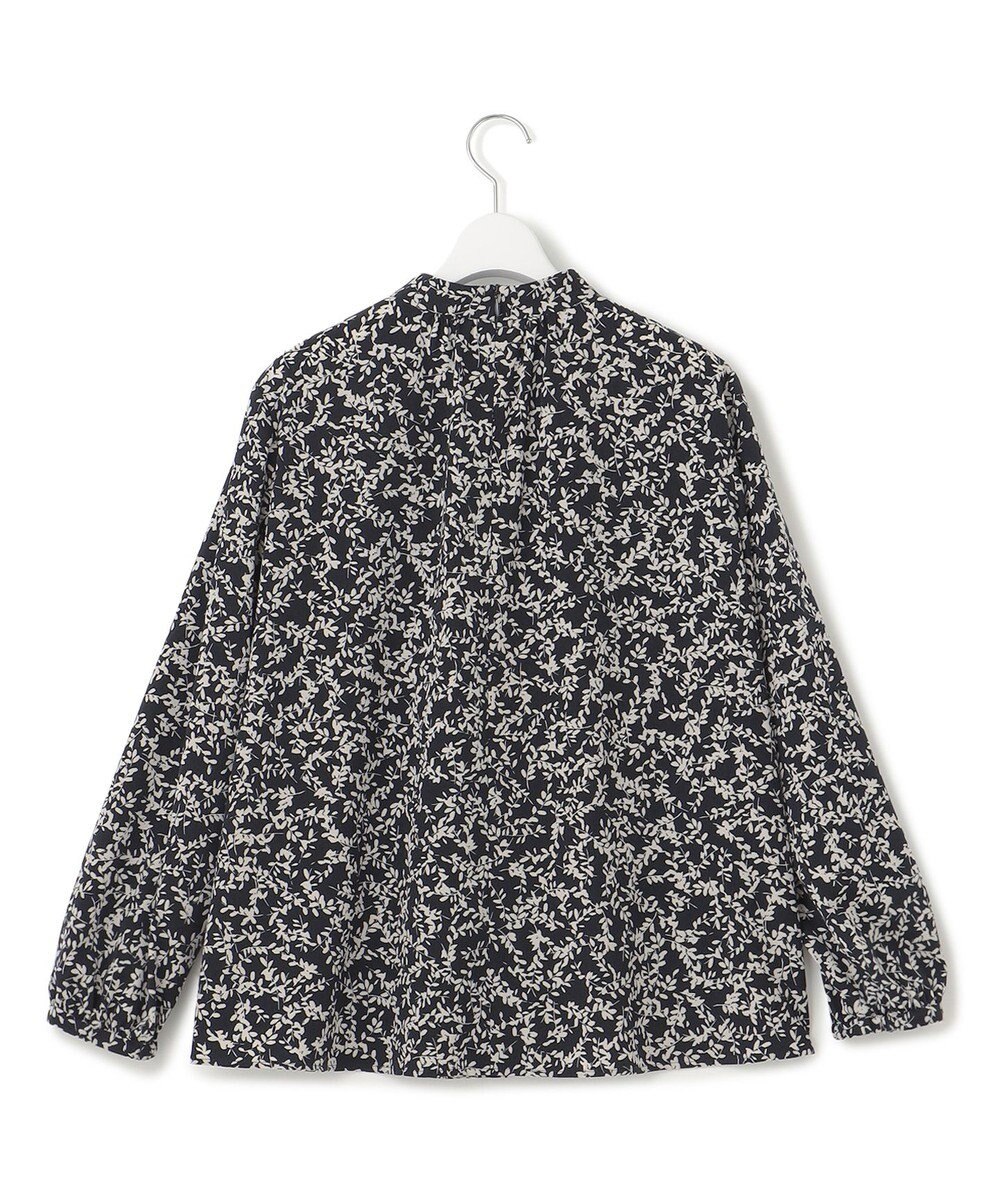 23区 【洗える】シャドーリーフ プリント ブラウス 