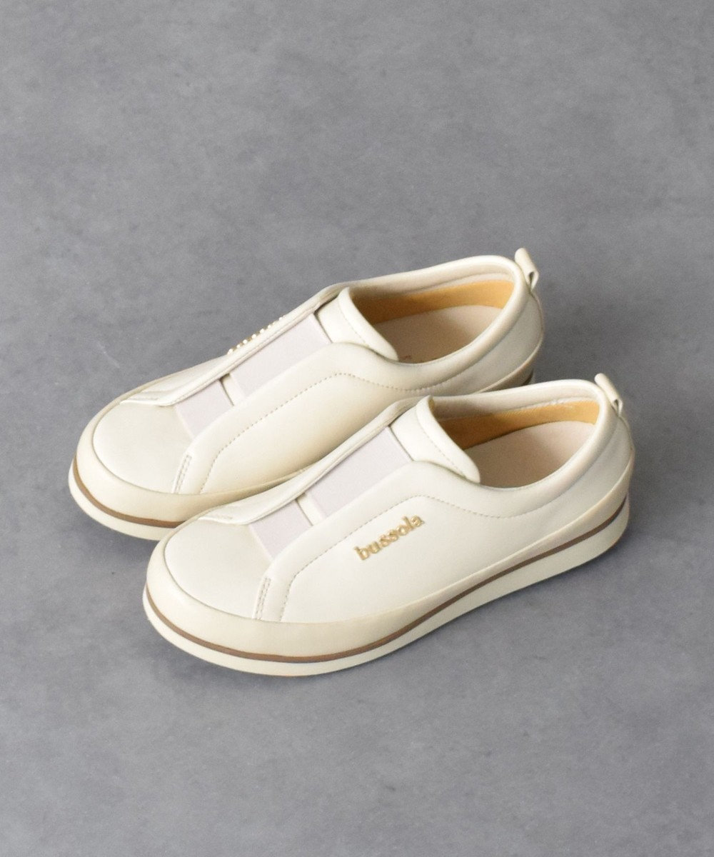 INTER-CHAUSSURES 【BUSSOLA】撥水フラットスリッポンスニーカー 