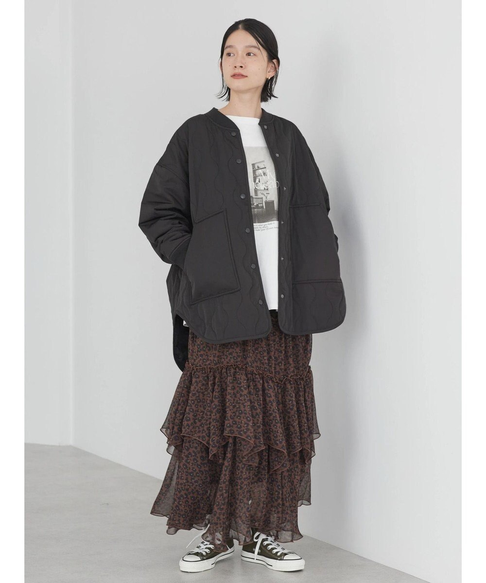 AMERICAN HOLIC キルポカリブ付きキルティングブルゾン 