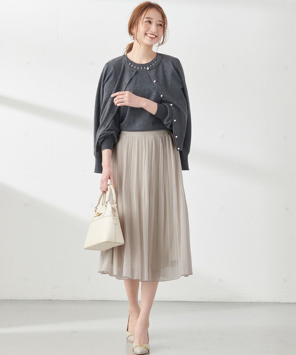 ANY SIS 【前後着用可能】2WAYパフスリーブ カーディガン 