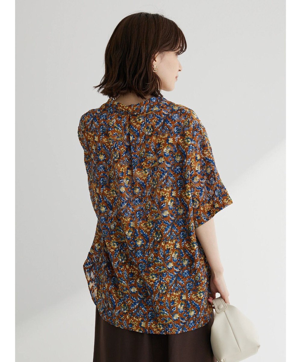 Green Parks 柄開襟シャツ 