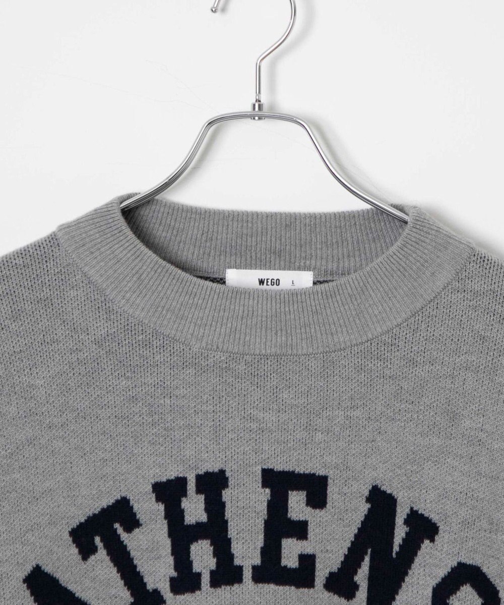 WEGO オーバーフィットジャガードプルオーバー 