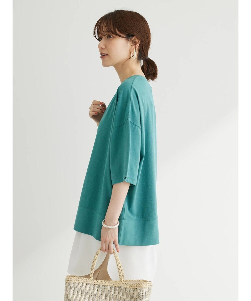 Green Parks 接触冷感裾リブＴシャツ 