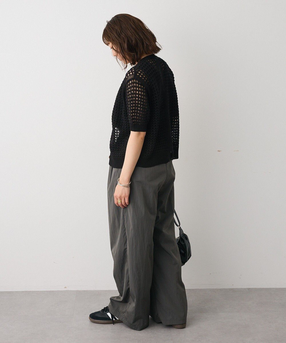 CRAFT STANDARD BOUTIQUE ハーフスリーブメッシュニットカーディガン 