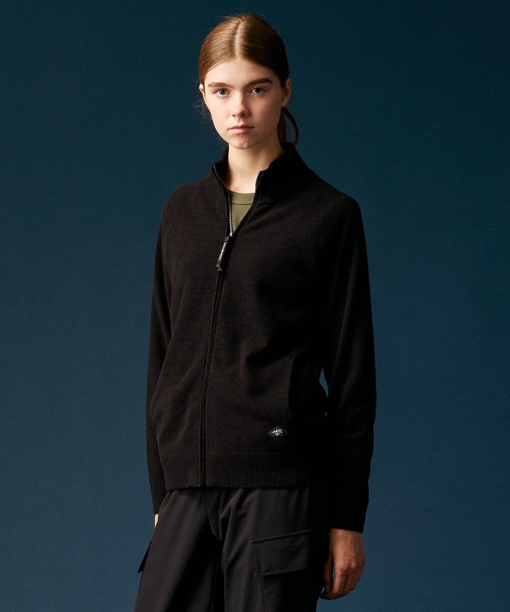 JOSEPH ABBOUD MOUNTAIN 【軽量/ソフト】ニットフリース スタンド ジップ ニット 