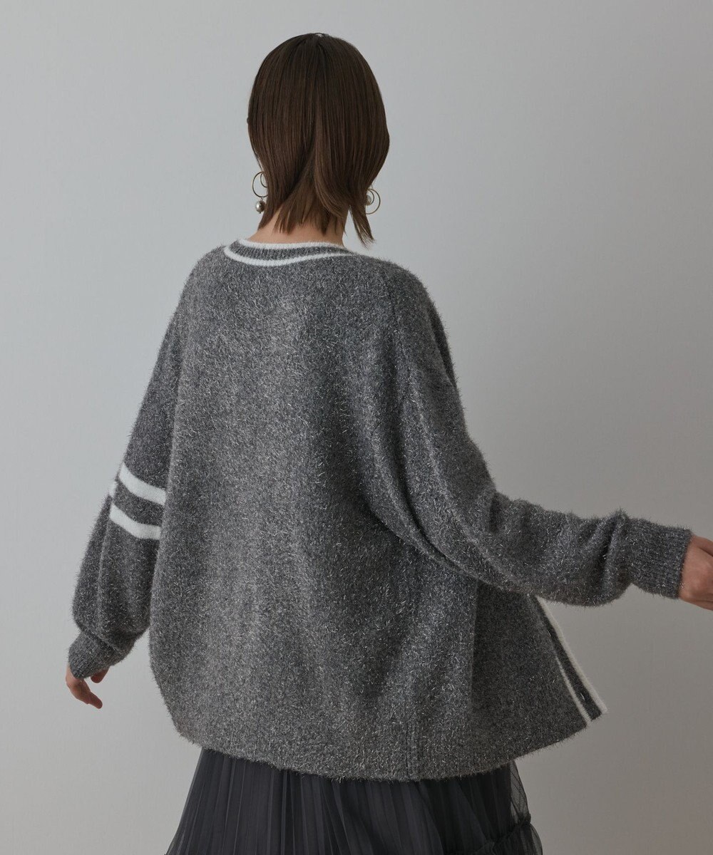 GRACE CONTINENTAL グリッターニットカーディガン 