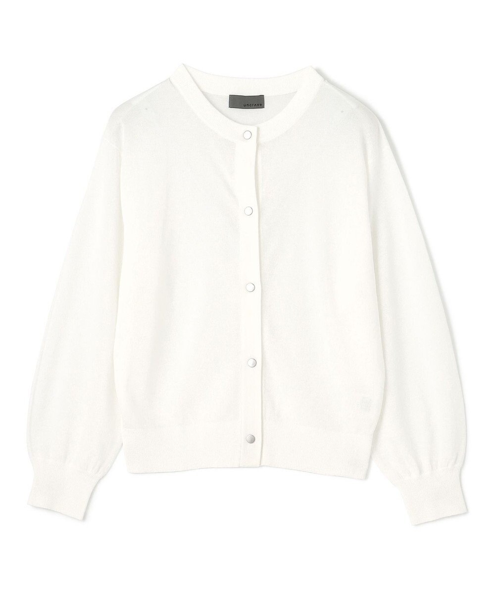 uncrave 【手洗い可】シアー ニットカーディガン（uncrave STANDARD） 