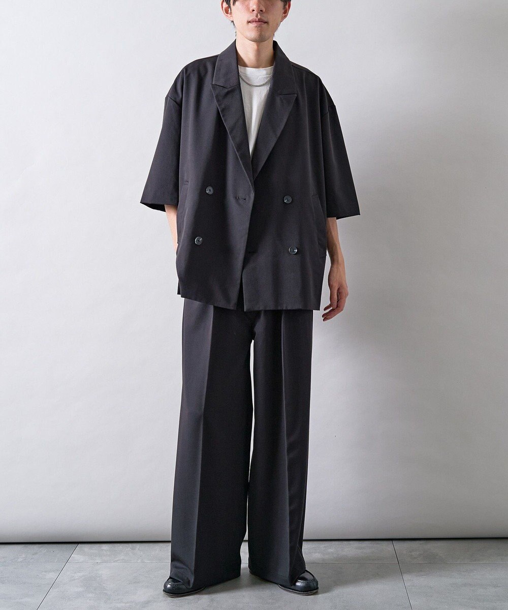 CRAFT STANDARD BOUTIQUE 半袖ダブルテーラードセットアップ 