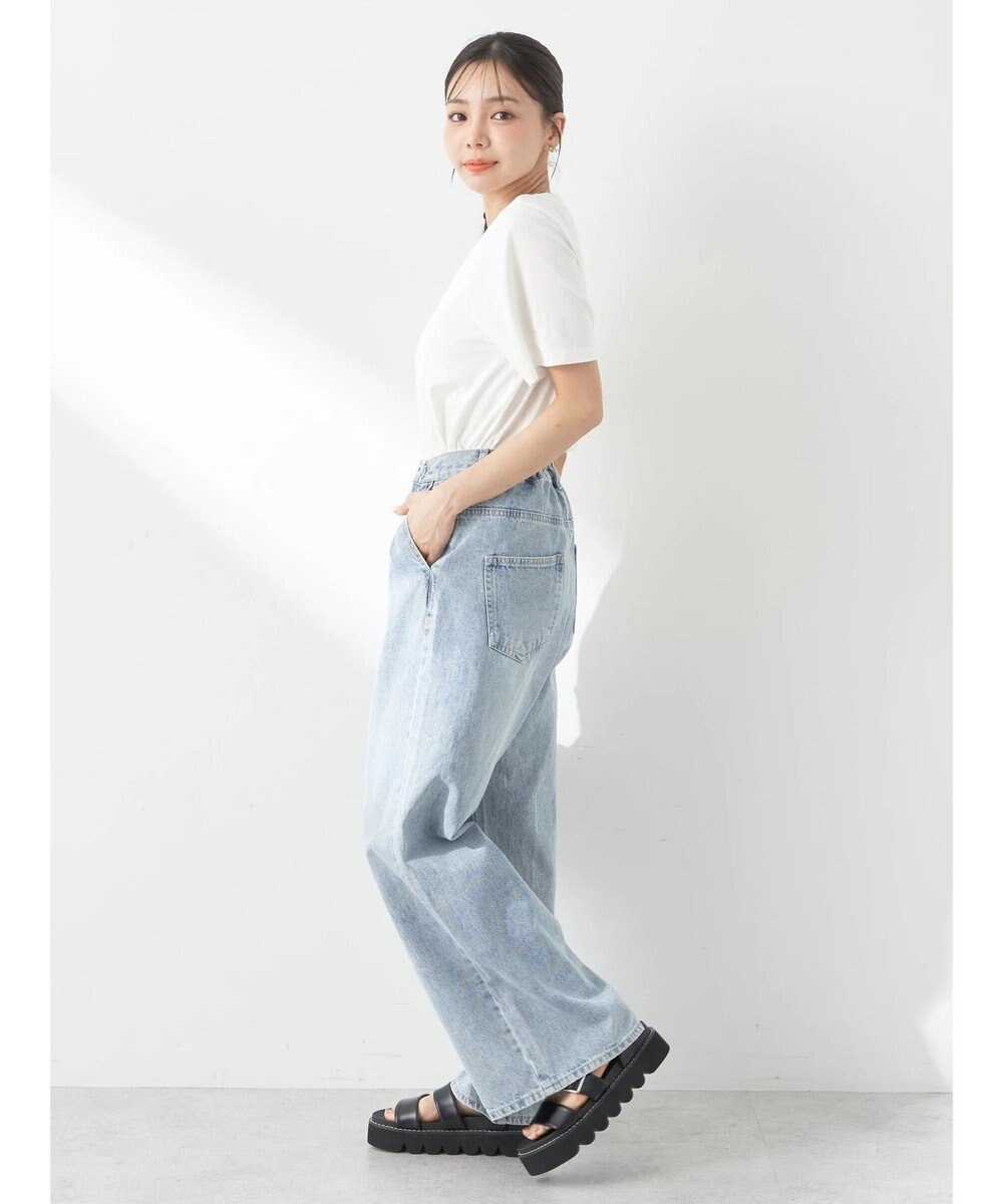 earth music&ecology ロゴソリッドミニマルＴシャツ 