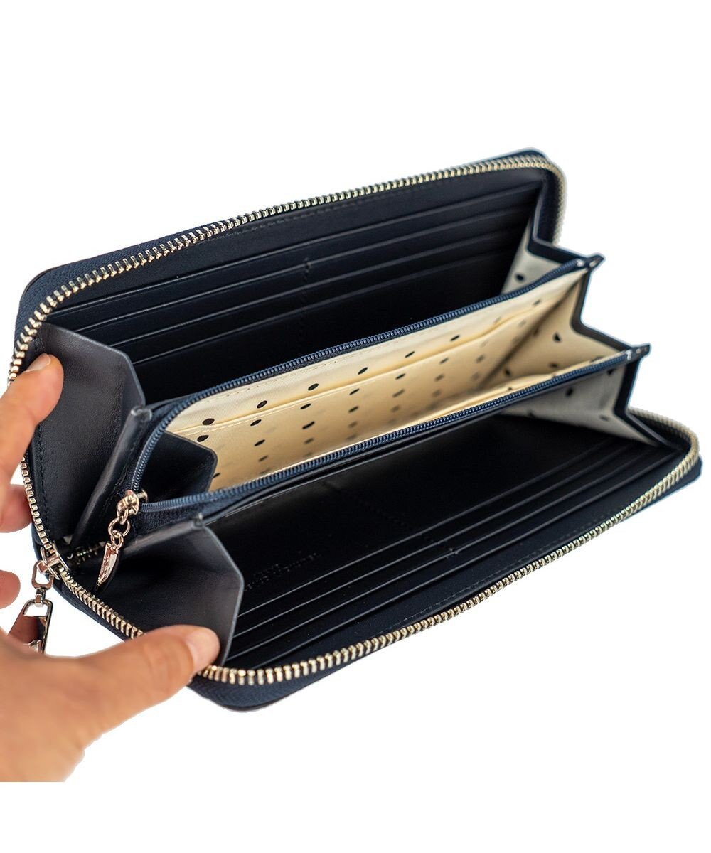 tsumori chisato CARRY ラックスtcネーム ラウンドファスナー長財布 