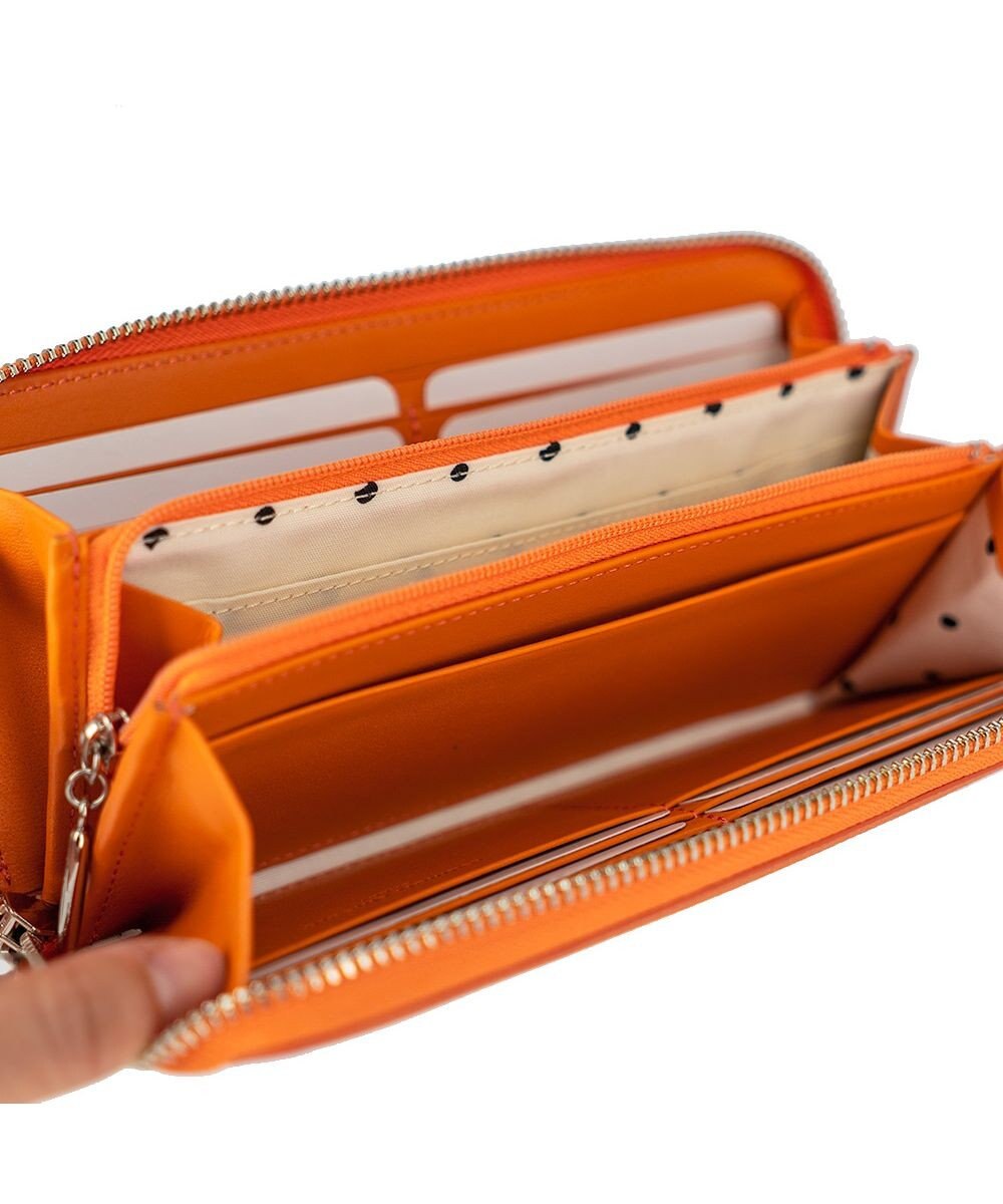 tsumori chisato CARRY ラックスtcネーム ラウンドファスナー長財布 