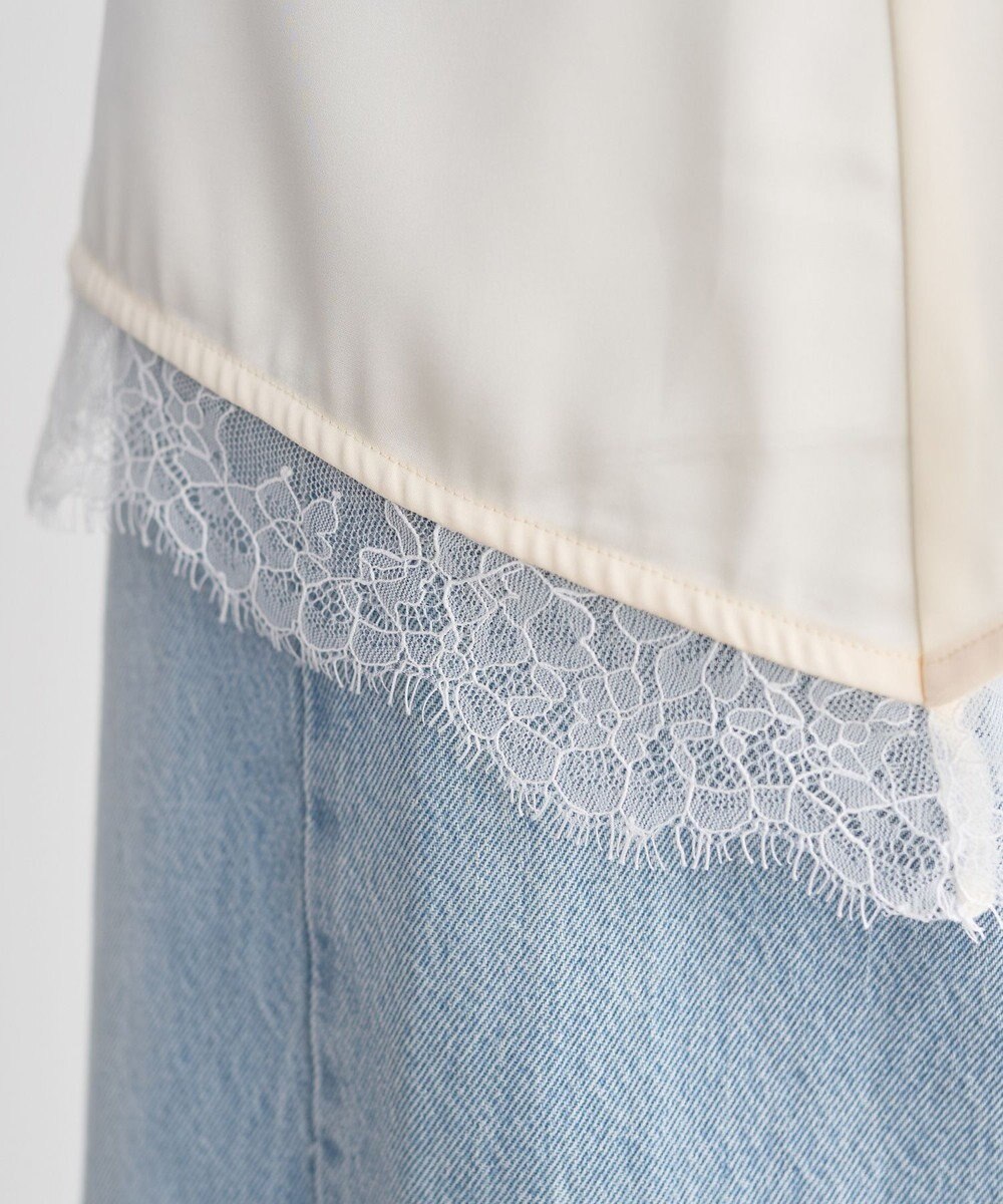 earth music&ecology 【予約】ランジェリーライクレースキャミ 