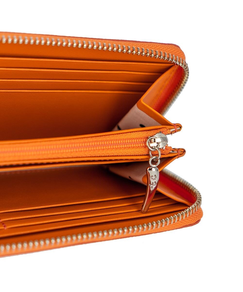 tsumori chisato CARRY ラックスtcネーム ラウンドファスナー長財布 