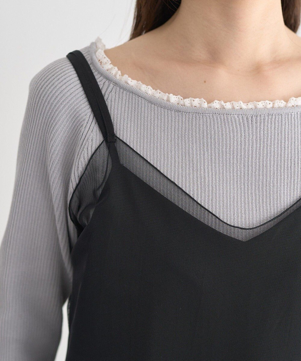 earth music&ecology SET2点チュール＆キャミワンピース 