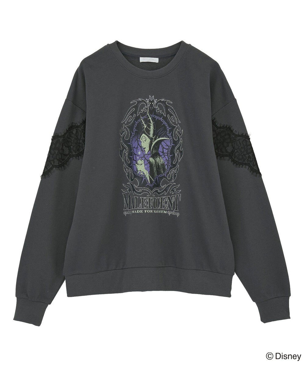 Green Parks VILLAINS/レースドッキングプリントスウェット 