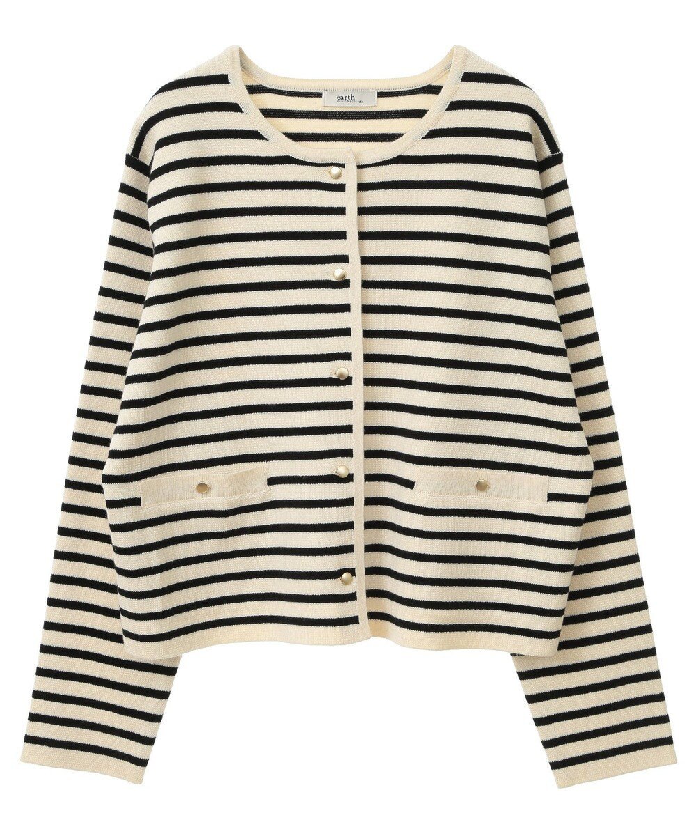 earth music&ecology スポンディッシュポケット付きカーディガン 