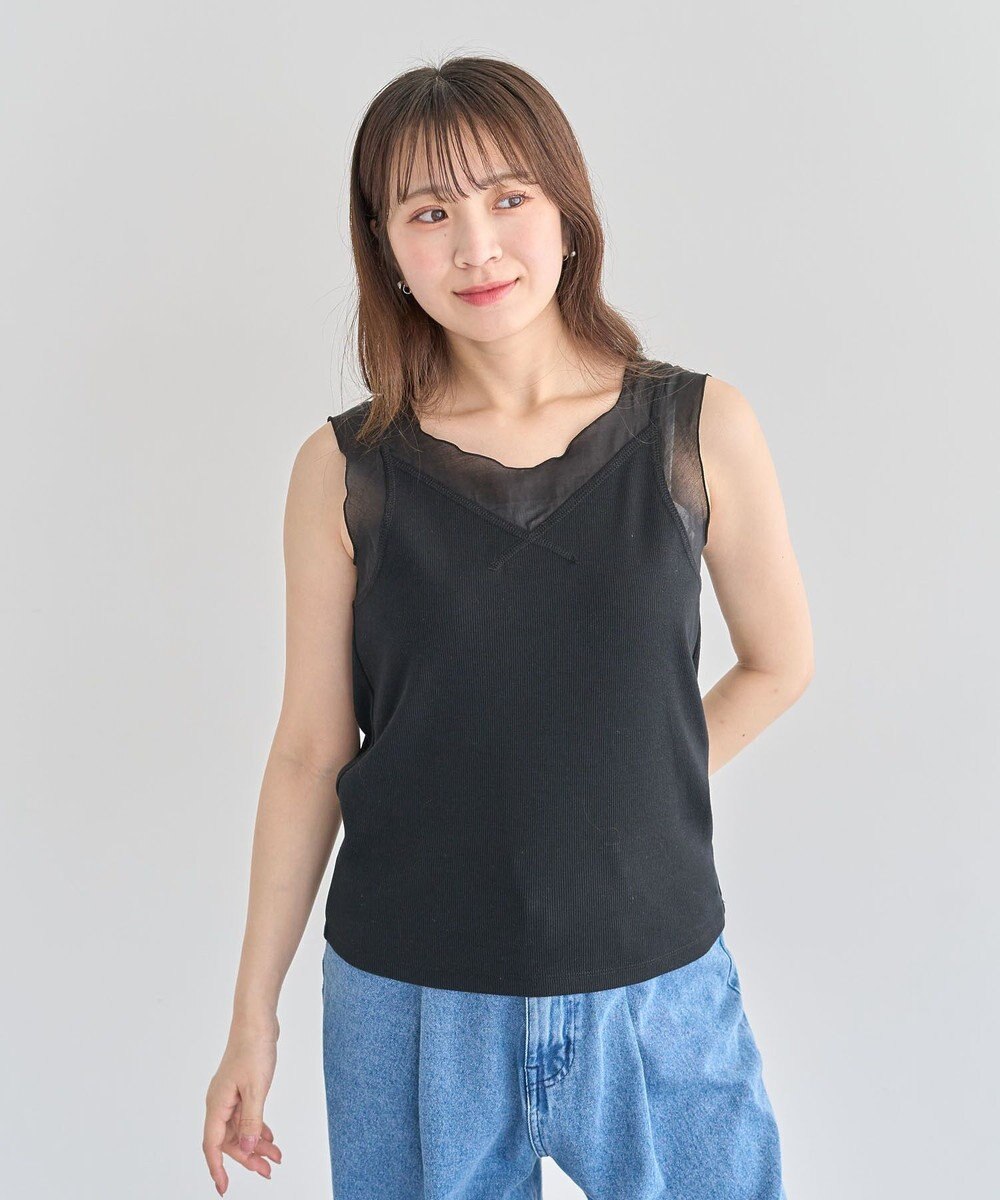 Green Parks ・ＳＵＧＡＲ　ＳＰＯＯＮ　シアー切替タンクトップⅡ 