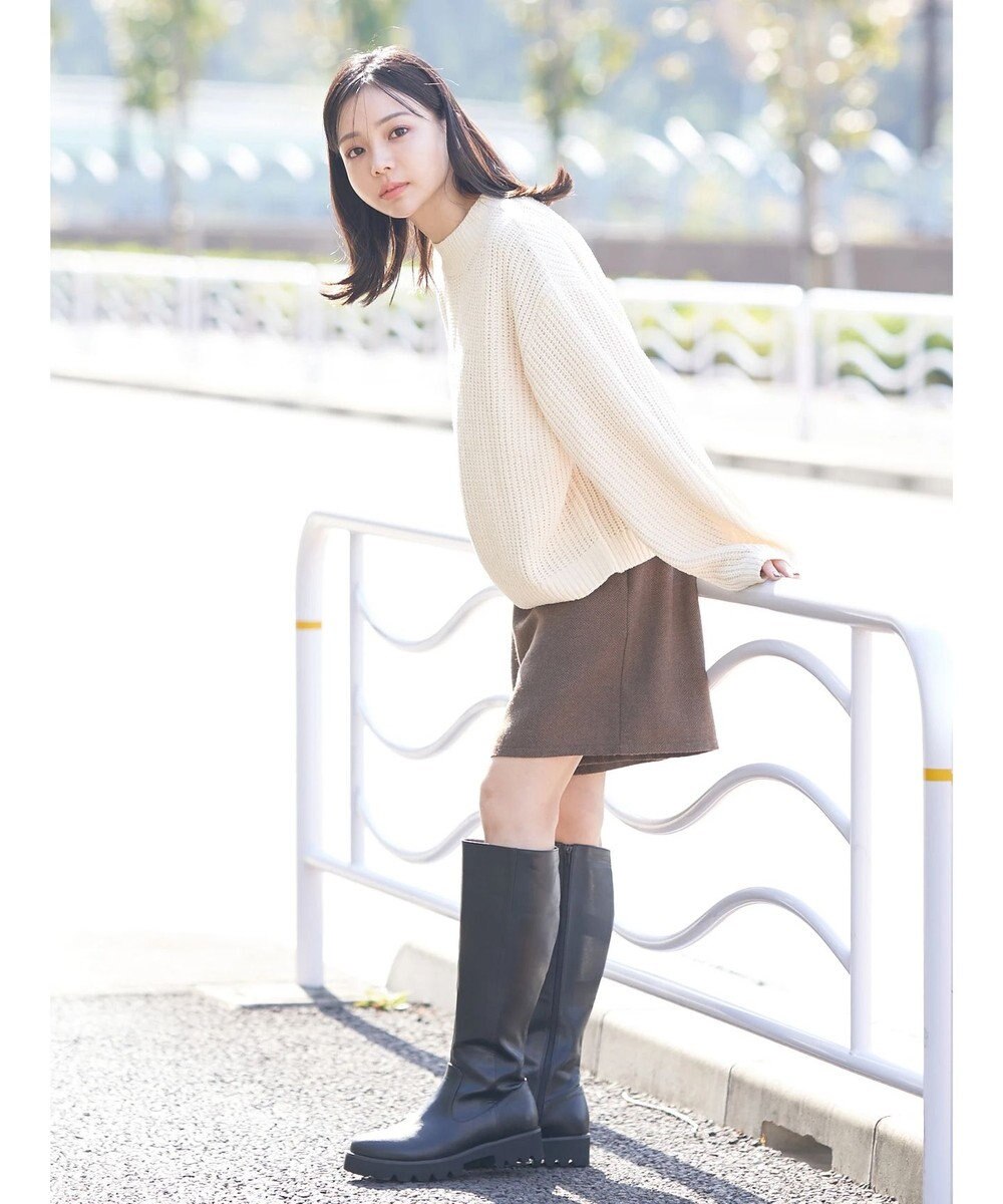 earth music&ecology マットベロアモールプルオーバー 