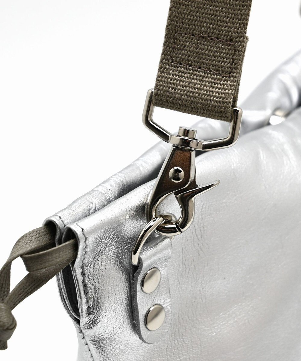 blancle メタリックレザー ドローストリング2wayバッグ 