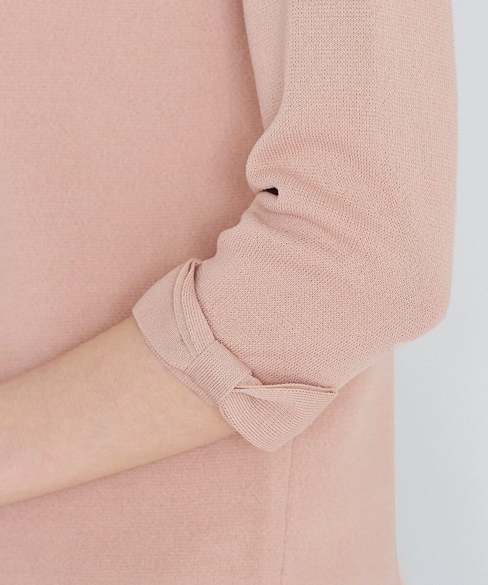 Tiaclasse L 【洗える】ミラノリブ編みが大人上品なリボンニットカーディガン 