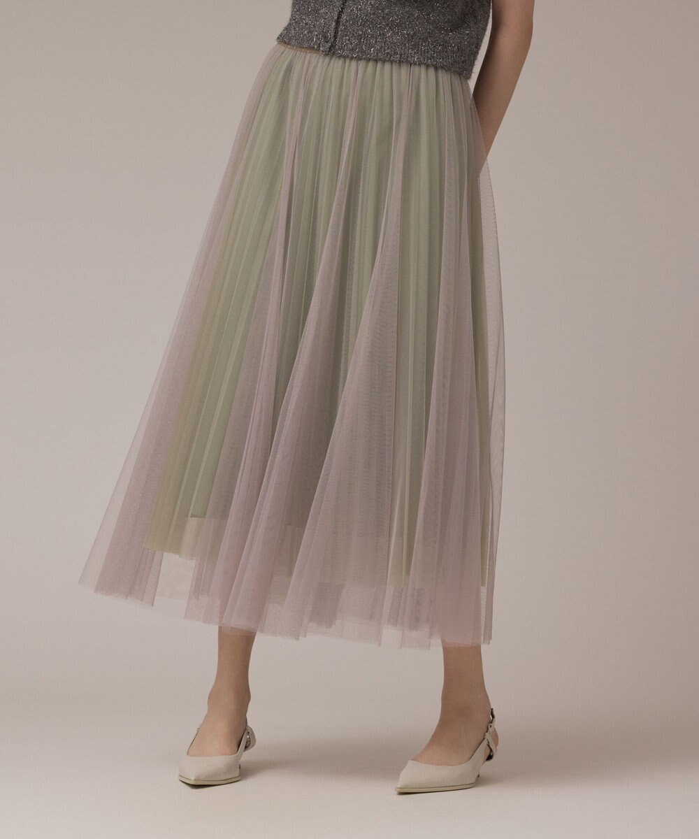 GRACE CONTINENTAL チュールリバーシブルスカート 