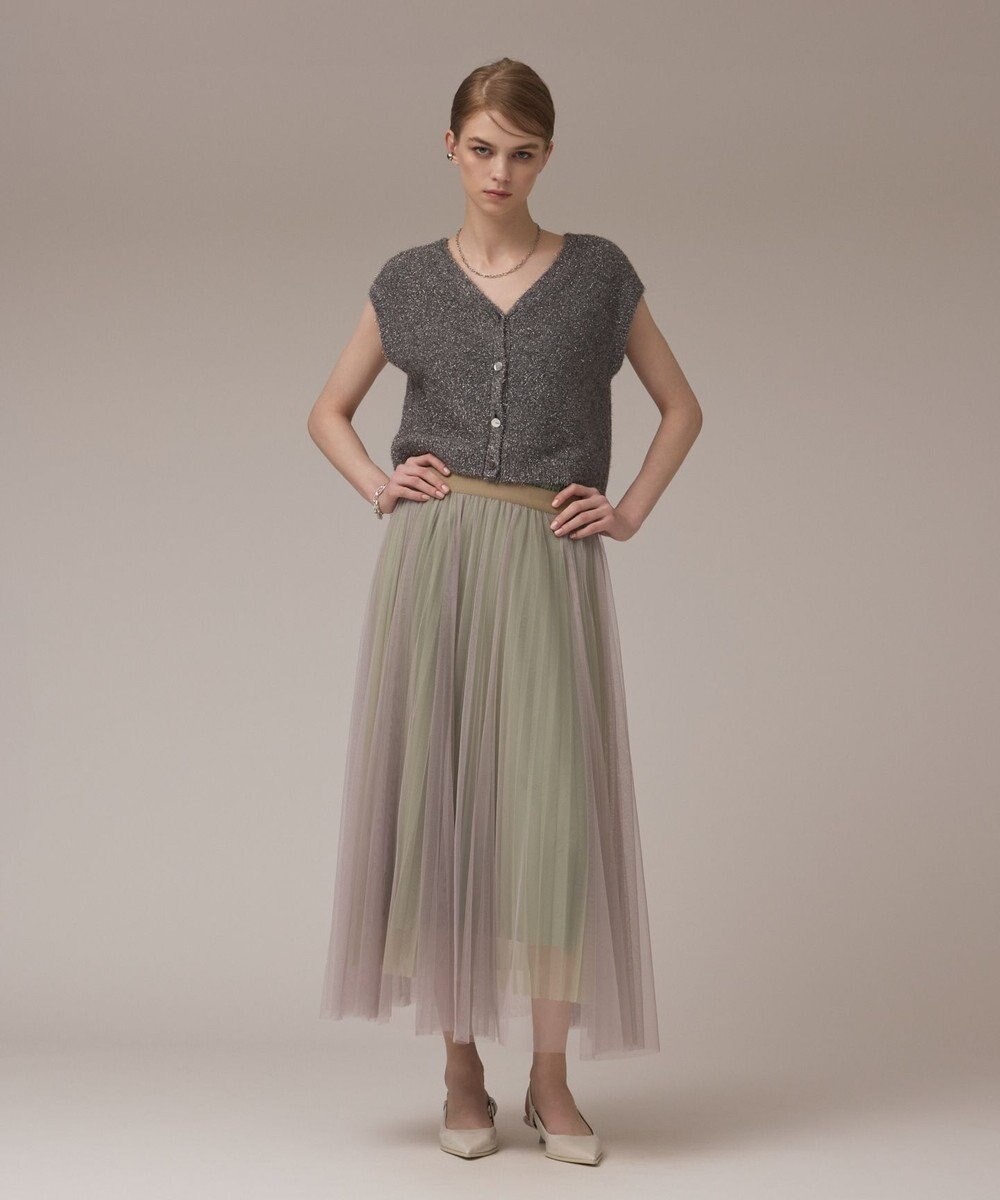 GRACE CONTINENTAL チュールリバーシブルスカート 