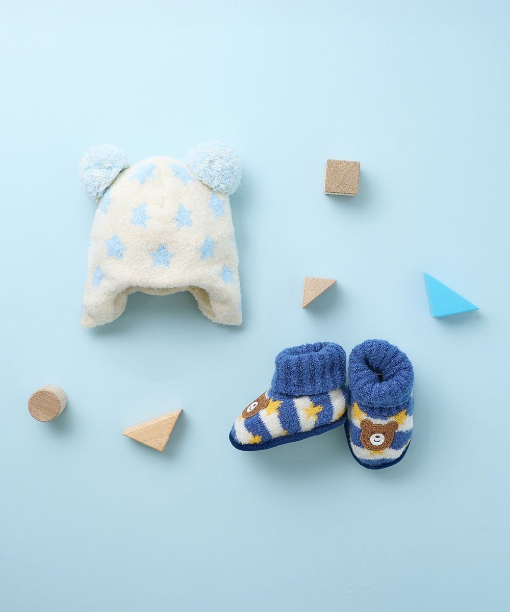 MIKI HOUSE HOT BISCUITS ニット小物ギフトセット【クリアケース付き】 