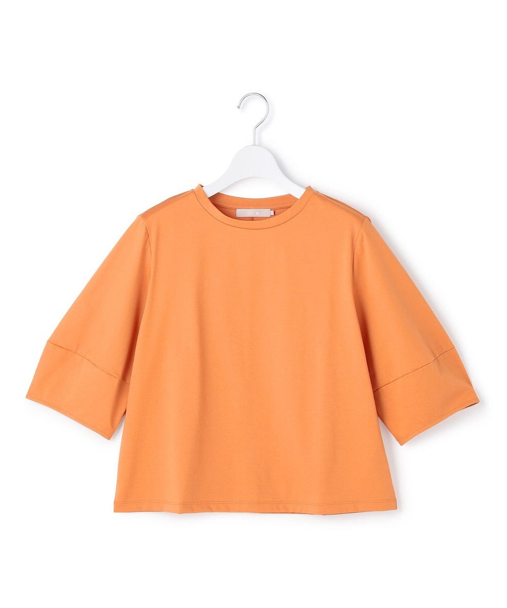 ICB L シャツジーナプレーディング ランタンスリーブカットソー 