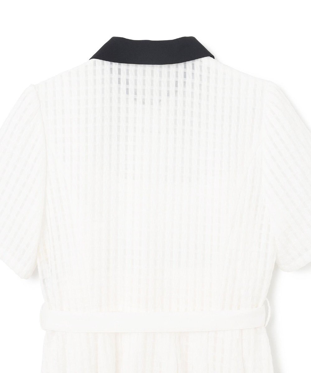 GRACE CONTINENTAL シアーチェックシャツワンピース 