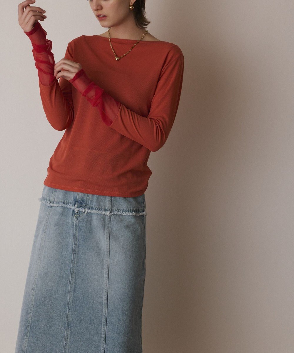 GRACE CONTINENTAL シアーアセテートカットトップ 