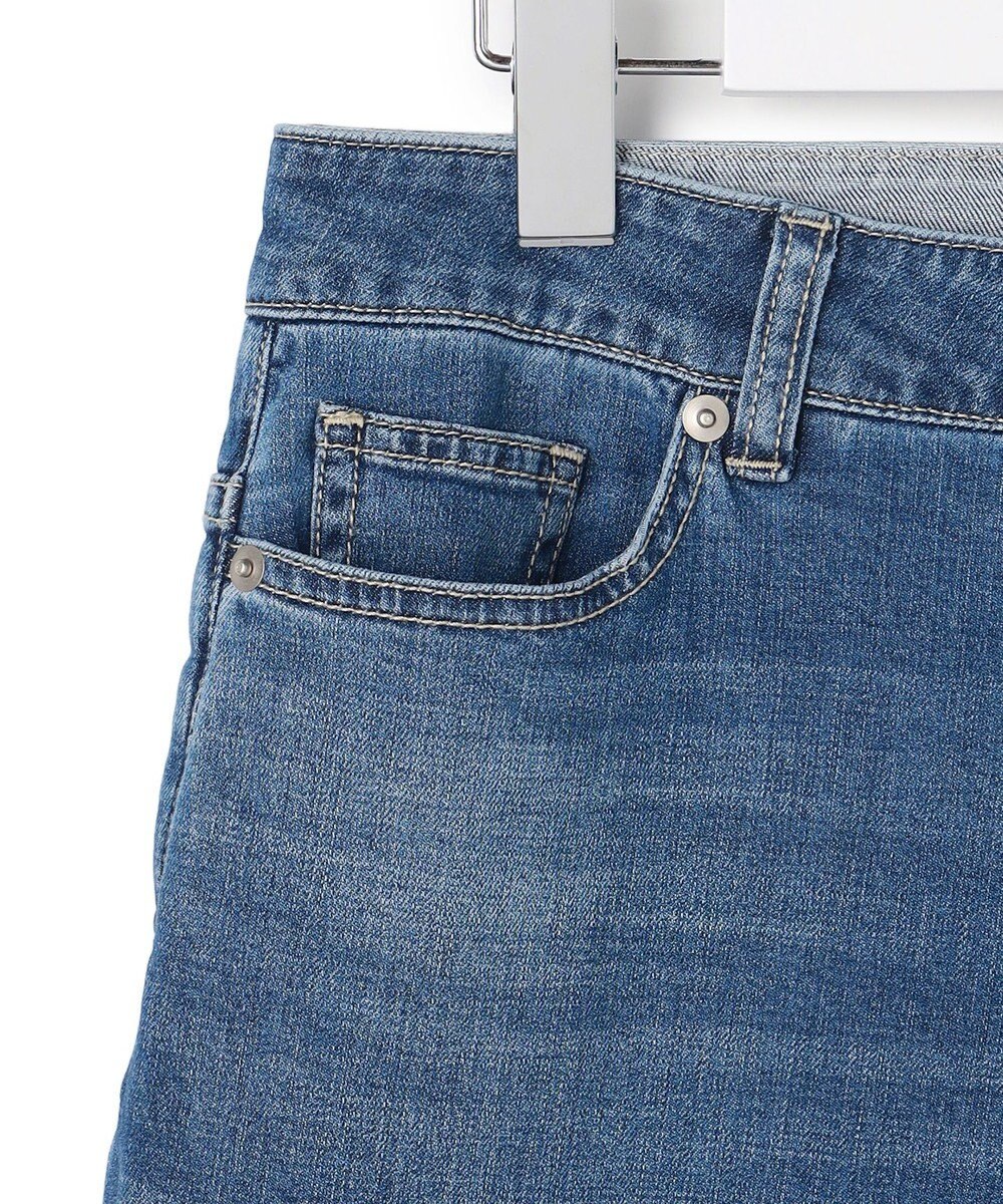 ICB ライトストレッチデニム ストレートパンツ 