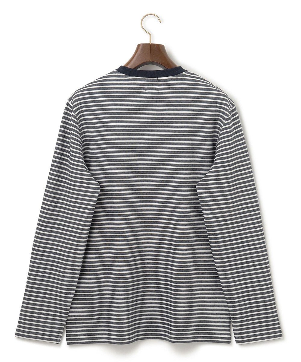J.PRESS MEN ソフトＷフェイス ボーダーロングTシャツ 