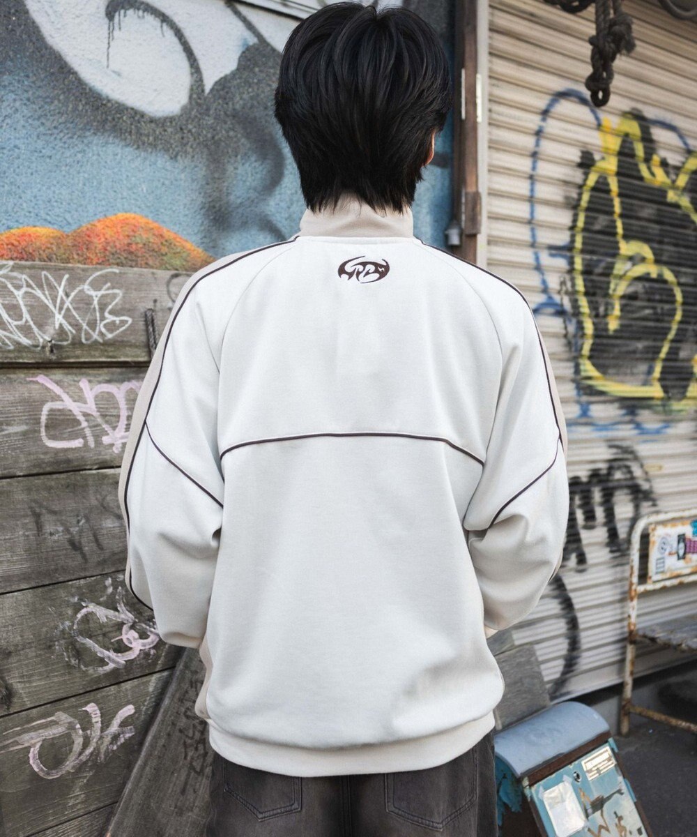 WEGO 【ユニセックス着用ITEM/MLサイズ展開】パイピングトラックジャケット 