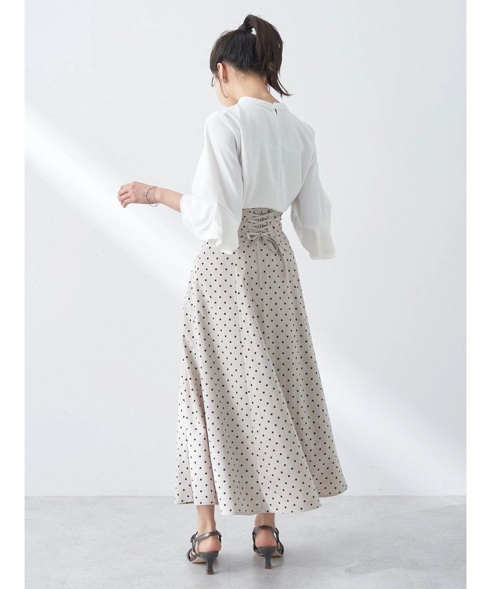 earth music&ecology バックレースアップスカート 