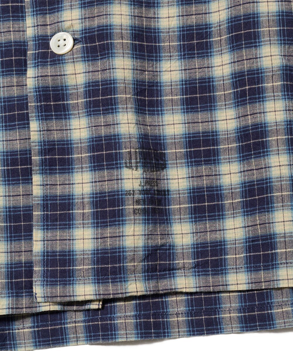 J.PRESS MEN 【J.PRESS ORIGINALS】【UNISEX】Indian Madras Open Shirts / Baggy-Fit 