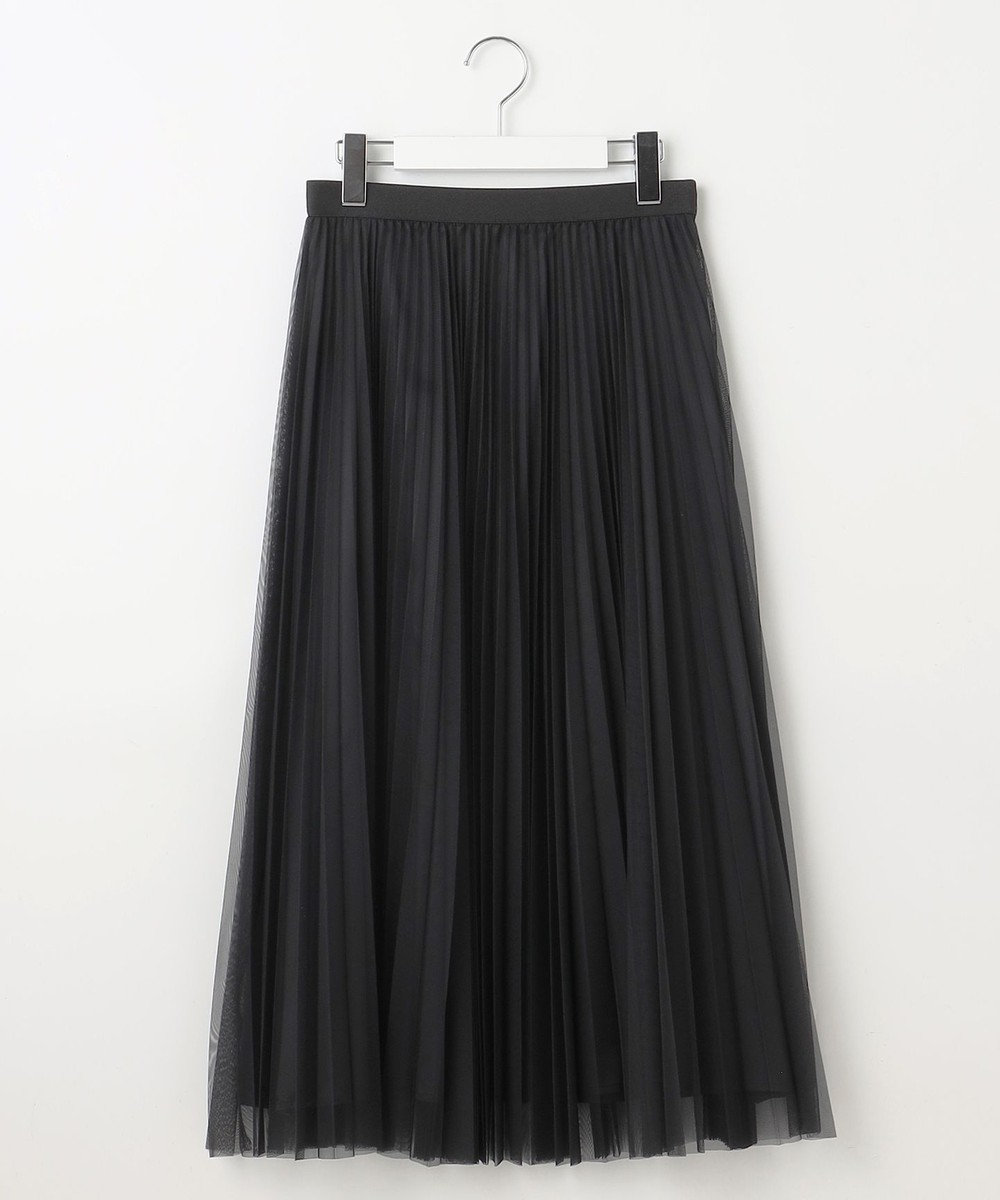 J.PRESS LADIES L 【WEB限定カラーあり・洗える】ハイゲージチュール プリーツ スカート 