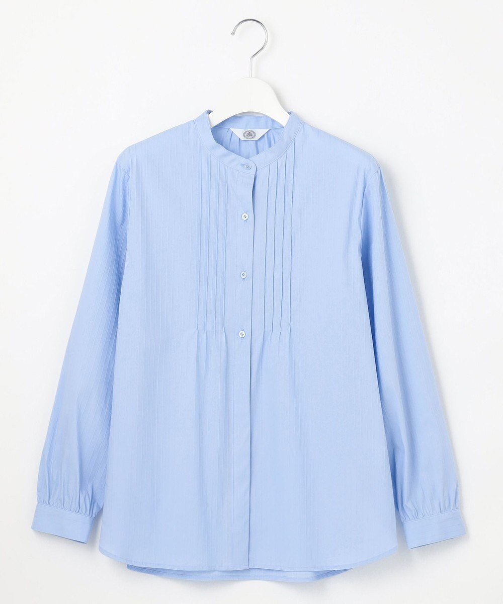 J.PRESS LADIES S 【洗える】BEZコットンナイロン ストライプ ピンタック ブラウス 