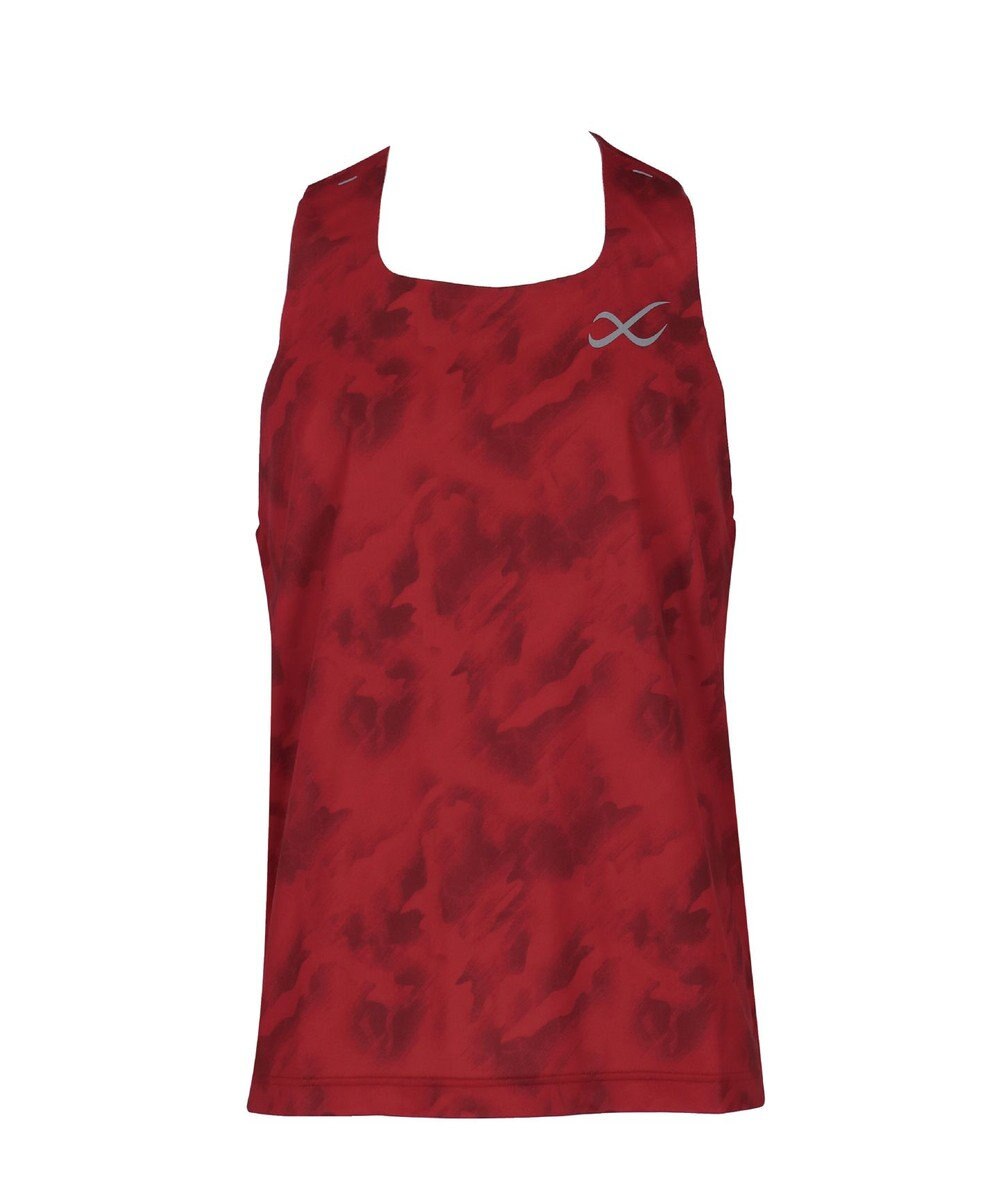 CW-X 【MEN】 CW-X トップス 【薄軽ランニングシャツ】 ノースリーブ タンクトップ スクエアネック 吸汗速乾性(本体) メンズ DLO180 /ワコール 