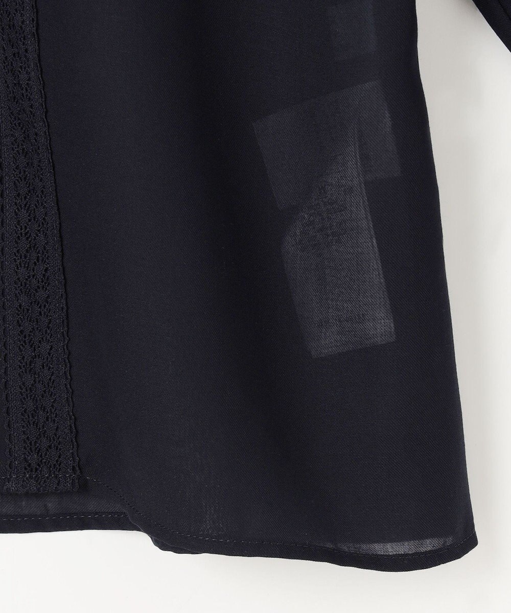 組曲 L 【洗える】シフォンツイルレース ブラウス 