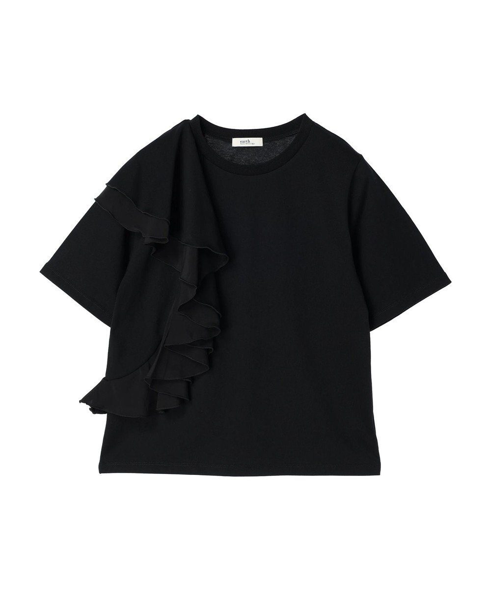 earth music&ecology アシメフリルプルオーバー 