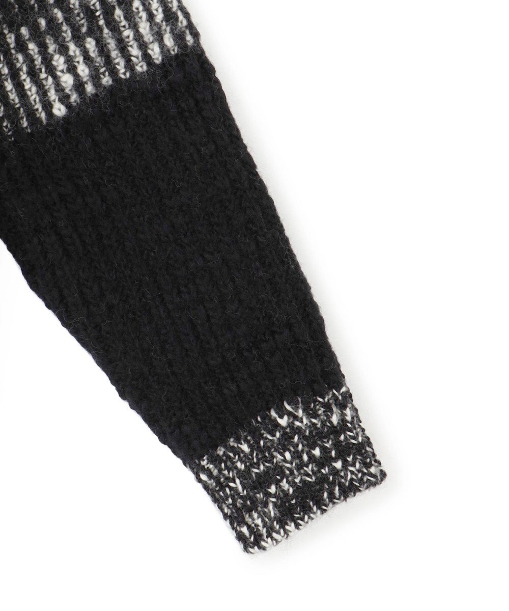 JOSEPH HOMME 【HIGH GRADE LINE】ランダムスラブジャガード　クルーネックニット 